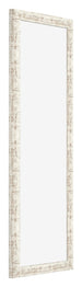 Cadre Photo 37 5x98cm Blanc Vintage MDF Bologna De Face Oblique | Yourdecoration.fr