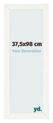 Cadre Photo 37 5x98cm Blanc Vintage MDF Pisa De Face Mesure | Yourdecoration.fr
