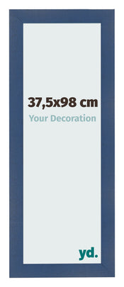 Cadre Photo 37 5x98cm Bleu Fonce Patine MDF Pisa De Face Mesure | Yourdecoration.fr