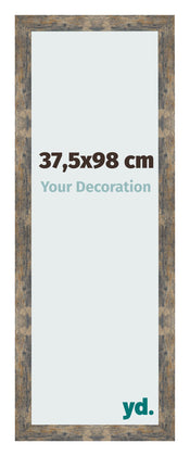 Cadre Photo 37 5x98cm Bleu Or Mélangé MDF Bologna De Face Mesure | Yourdecoration.fr