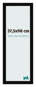 Cadre Photo 37 5x98cm Noir Brillant MDF Bologna De Face Mesure | Yourdecoration.fr
