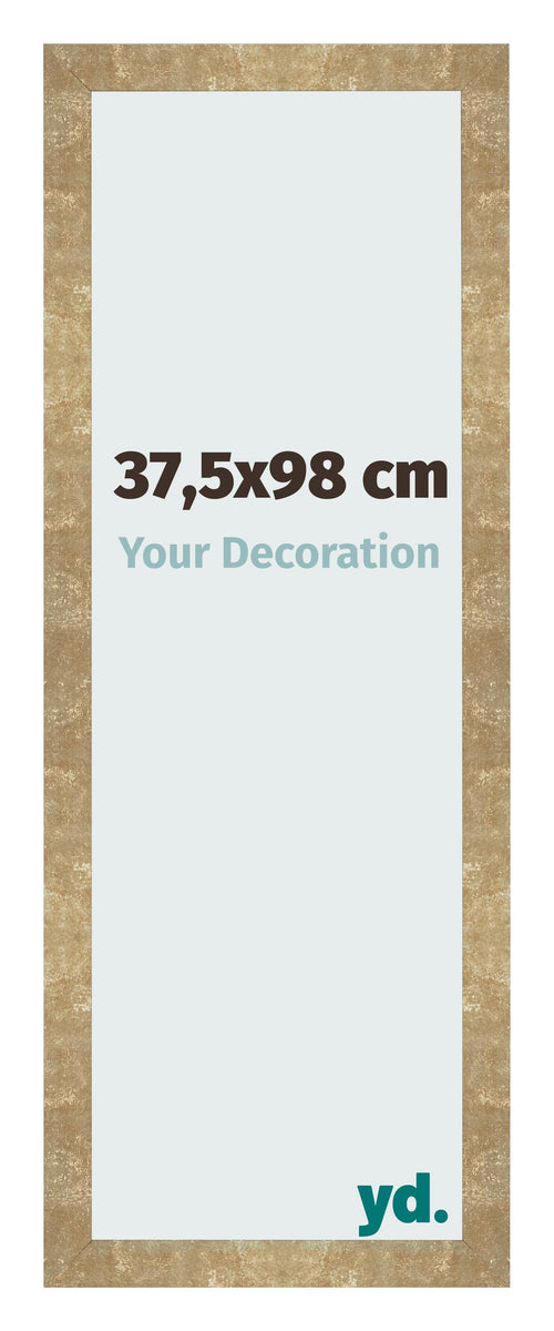 Cadre Photo 37 5x98cm Or Antique MDF Bologna De Face Mesure | Yourdecoration.fr