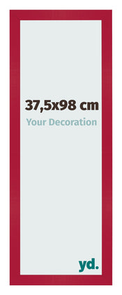 Cadre Photo 37 5x98cm Rouge MDF Bologna De Face Mesure | Yourdecoration.fr