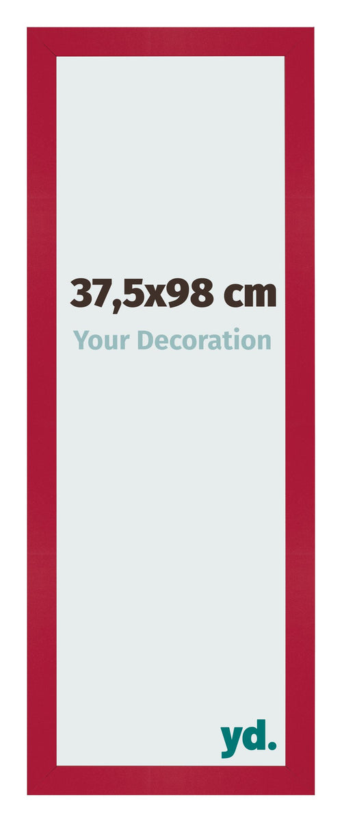 Cadre Photo 37 5x98cm Rouge MDF Bologna De Face Mesure | Yourdecoration.fr