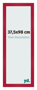 Cadre Photo 37 5x98cm Rouge MDF Bologna De Face Mesure | Yourdecoration.fr