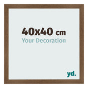 Cadre Photo 40x40 cm Chene Rustique MDF Bologna De Face Mesure | Yourdecoration.fr