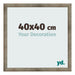 Cadre Photo 40x40 cm Metal Vintage MDF Bologna De Face Mesure | Yourdecoration.fr
