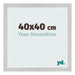 Cadre Photo 40x40cm Acier Inoxydable MDF Bologna De Face Mesure | Yourdecoration.fr
