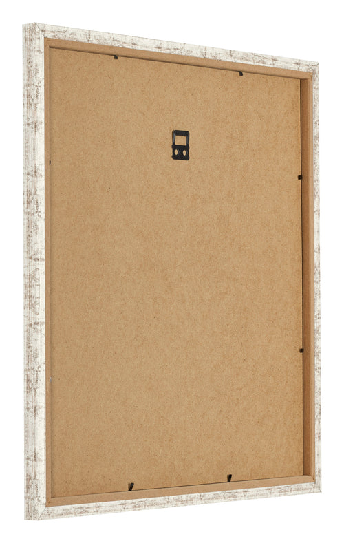 Cadre Photo 40x40cm Blanc Vintage MDF Bologna Arriere Oblique | Yourdecoration.fr