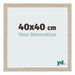Cadre Photo 40x40cm Chêne Sonoma MDF Bologna De Face Mesure | Yourdecoration.fr