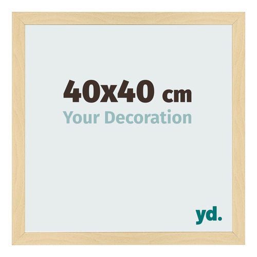 Cadre Photo 40x40cm Hêtre Décor MDF Bologna De Face Mesure | Yourdecoration.fr
