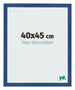 Cadre Photo 40x45 cm Bleu Fonce MDF Bologna De Face Mesure | Yourdecoration.fr
