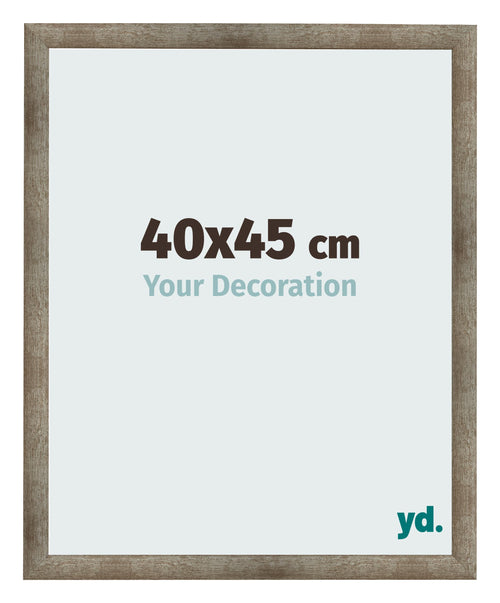 Cadre Photo 40x45 cm Metal Vintage MDF Bologna De Face Mesure | Yourdecoration.fr