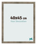 Cadre Photo 40x45 cm Metal Vintage MDF Bologna De Face Mesure | Yourdecoration.fr