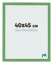 Cadre Photo 40x45 cm Vert MDF Bologna De Face Mesure | Yourdecoration.fr