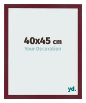 Cadre Photo 40x45 cm Vin Rouge Patine MDF Bologna De Face Mesure | Yourdecoration.fr