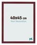 Cadre Photo 40x45 cm Vin Rouge Patine MDF Bologna De Face Mesure | Yourdecoration.fr