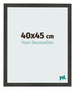 Cadre Photo 40x45cm Anthracite MDF Bologna De Face Mesure | Yourdecoration.fr