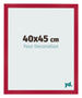Cadre Photo 40x45cm Rouge MDF Bologna De Face Mesure | Yourdecoration.fr