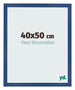 Cadre Photo 40x50 cm Bleu Fonce MDF Bologna De Face Mesure | Yourdecoration.fr