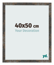 Cadre Photo 40x50 cm Metal Oxyde MDF Bologna De Face Mesure | Yourdecoration.fr