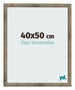 Cadre Photo 40x50 cm Metal Vintage MDF Bologna De Face Mesure | Yourdecoration.fr