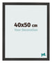 Cadre Photo 40x50 cm Noir Mat MDF Bologna De Face Mesure | Yourdecoration.fr