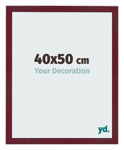 Cadre Photo 40x50 cm Vin Rouge Patine MDF Bologna De Face Mesure | Yourdecoration.fr