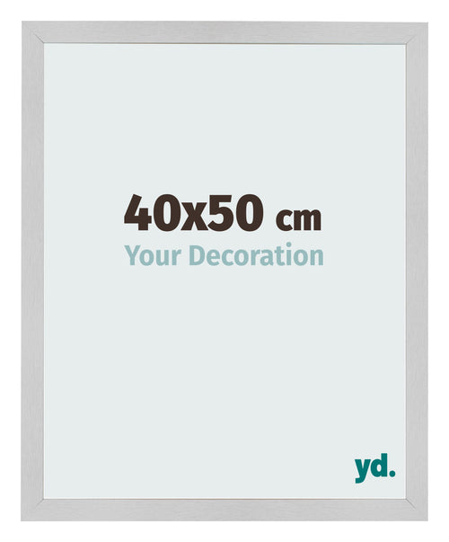 Cadre Photo 40x50cm Acier Inoxydable MDF Bologna De Face Mesure | Yourdecoration.fr