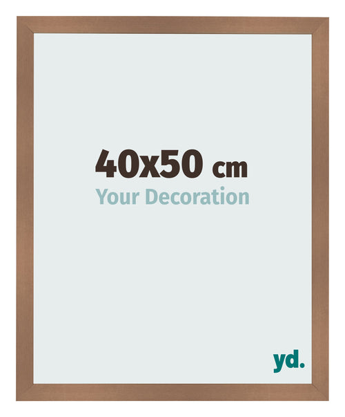 Cadre Photo 40x50cm Cuivre Décor MDF Bologna De Face Mesure | Yourdecoration.fr