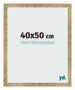 Cadre Photo 40x50cm Or Antique MDF Bologna De Face Mesure | Yourdecoration.fr