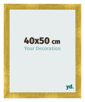 Cadre Photo 40x50cm Or Vintage MDF Pisa De Face Mesure | Yourdecoration.fr