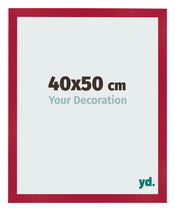Cadre Photo 40x50cm Rouge MDF Bologna De Face Mesure | Yourdecoration.fr