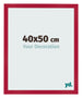 Cadre Photo 40x50cm Rouge MDF Bologna De Face Mesure | Yourdecoration.fr