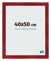 Cadre Photo 40x50cm Vin Rouge Patine MDF Pisa De Face Mesure | Yourdecoration.fr