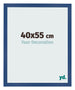Cadre Photo 40x55 cm Bleu Fonce MDF Bologna De Face Mesure | Yourdecoration.fr