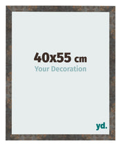 Cadre Photo 40x55 cm Metal Oxyde MDF Bologna De Face Mesure | Yourdecoration.fr