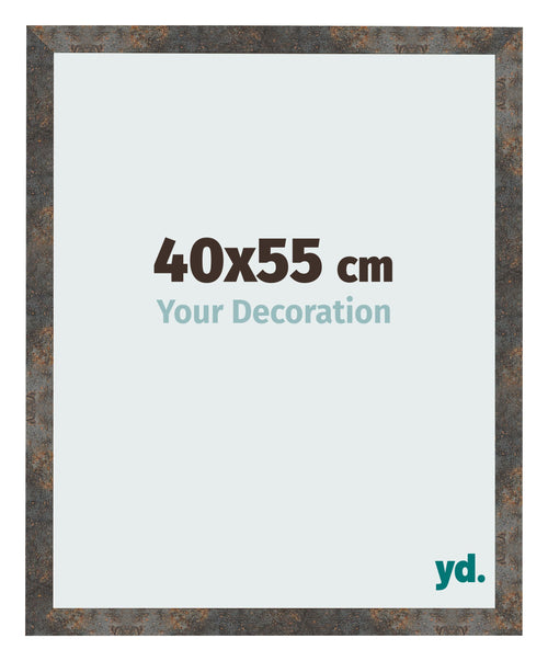 Cadre Photo 40x55 cm Metal Oxyde MDF Bologna De Face Mesure | Yourdecoration.fr