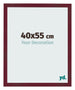 Cadre Photo 40x55 cm Vin Rouge Patine MDF Bologna De Face Mesure | Yourdecoration.fr