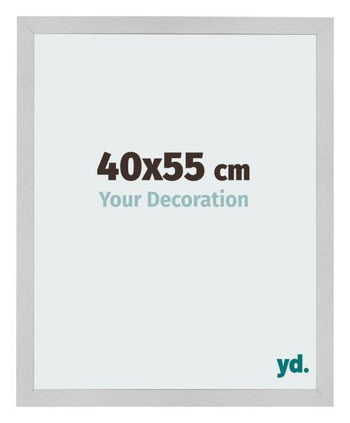 Cadre Photo 40x55cm Acier Inoxydable MDF Bologna De Face Mesure | Yourdecoration.fr