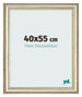 Cadre Photo 40x55cm Brillance Metallique MDF Lazio De Face Mesure | Yourdecoration.fr