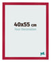 Cadre Photo 40x55cm Rouge MDF Bologna De Face Mesure | Yourdecoration.fr