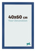 Cadre Photo 40x60 cm Bleu Fonce MDF Bologna De Face Mesure | Yourdecoration.fr