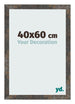 Cadre Photo 40x60 cm Metal Oxyde MDF Bologna De Face Mesure | Yourdecoration.fr