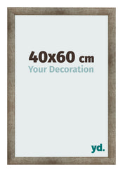 Cadre Photo 40x60 cm Metal Vintage MDF Bologna De Face Mesure | Yourdecoration.fr