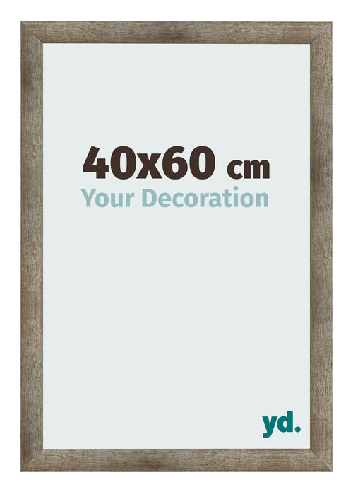 Cadre Photo 40x60 cm Metal Vintage MDF Bologna De Face Mesure | Yourdecoration.fr
