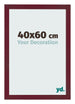 Cadre Photo 40x60 cm Vin Rouge Patine MDF Bologna De Face Mesure | Yourdecoration.fr