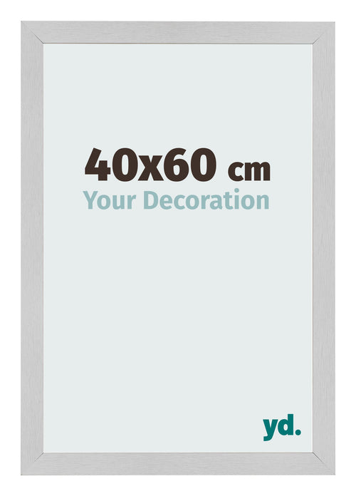 Cadre Photo 40x60cm Acier Inoxydable MDF Bologna De Face Mesure | Yourdecoration.fr