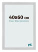 Cadre Photo 40x60cm Acier Inoxydable MDF Bologna De Face Mesure | Yourdecoration.fr