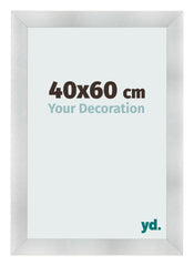 Cadre Photo 40x60cm Aluminium Brosse MDF Pisa De Face Mesure | Yourdecoration.fr